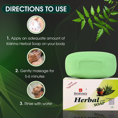Krishna'S Herbal & Ayurveda Herbal Extract Soap
